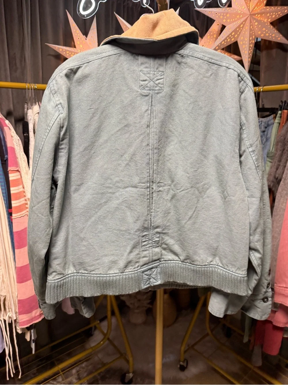 Free People Harley Jacket in North Atlantic Blue
